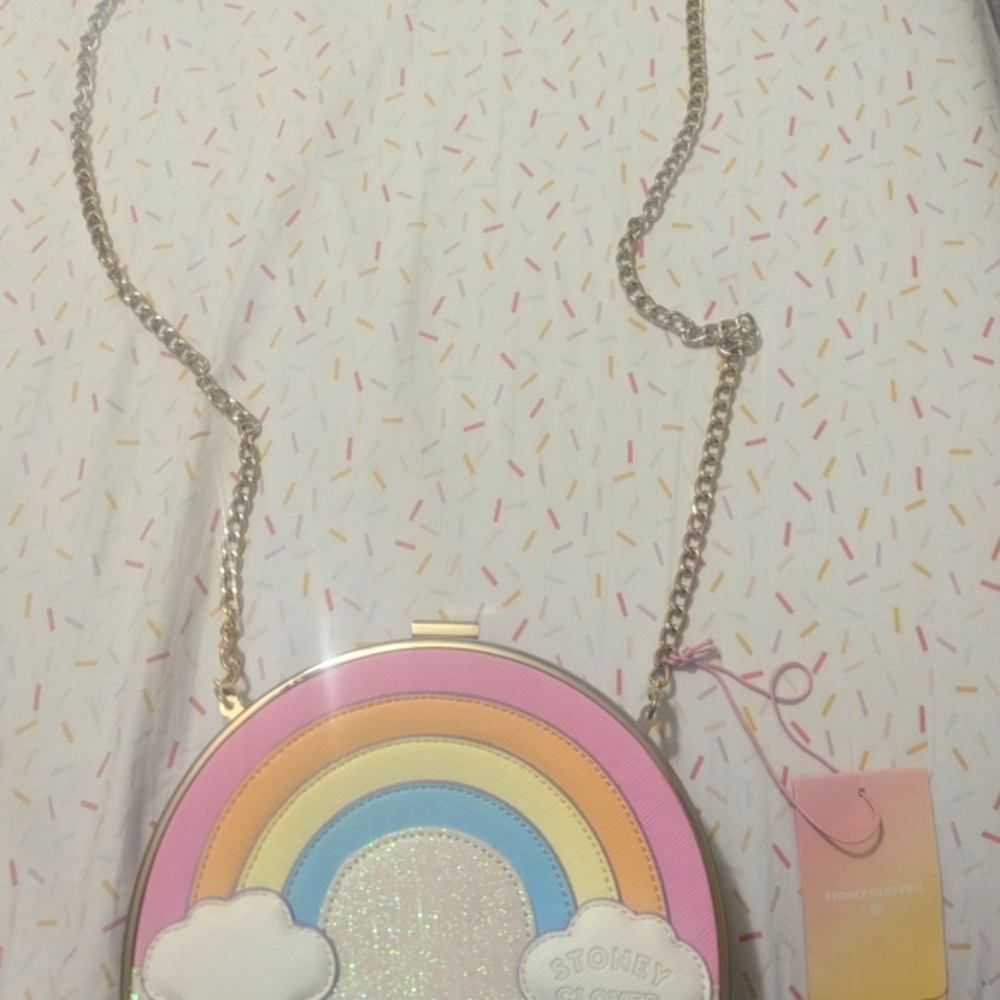 Stoney Clover Lane Pastel Rainbow Crossbody Bag - Picture 2 of 4